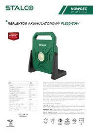 REFLEKTOR AKUMULATOROWY FLS20 30W STALCO S-97352
